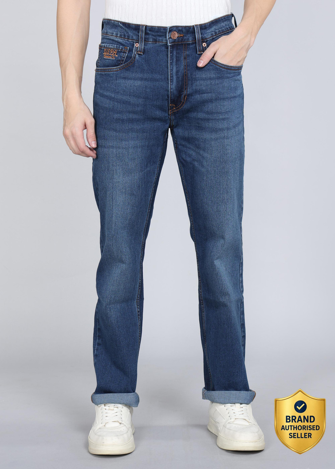Image of U.S. Polo Assn. Denim Co. Regular Men Blue Jeans