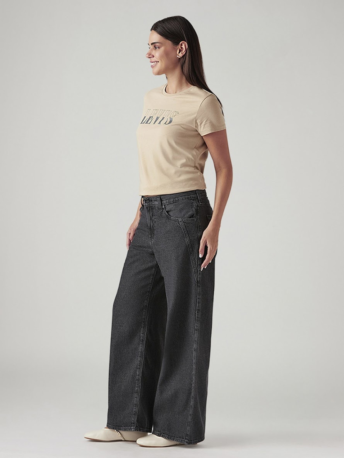 Image of LEVI'S Loose Fit Women Grey Jeans