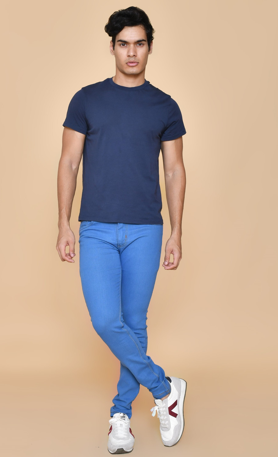 Image of Lzard Slim Men Light Blue Jeans