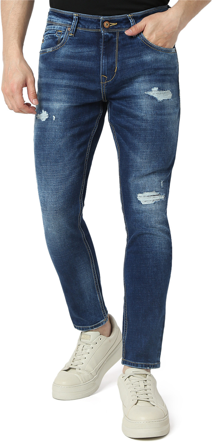 Image of Spykar Slim Men Blue Jeans