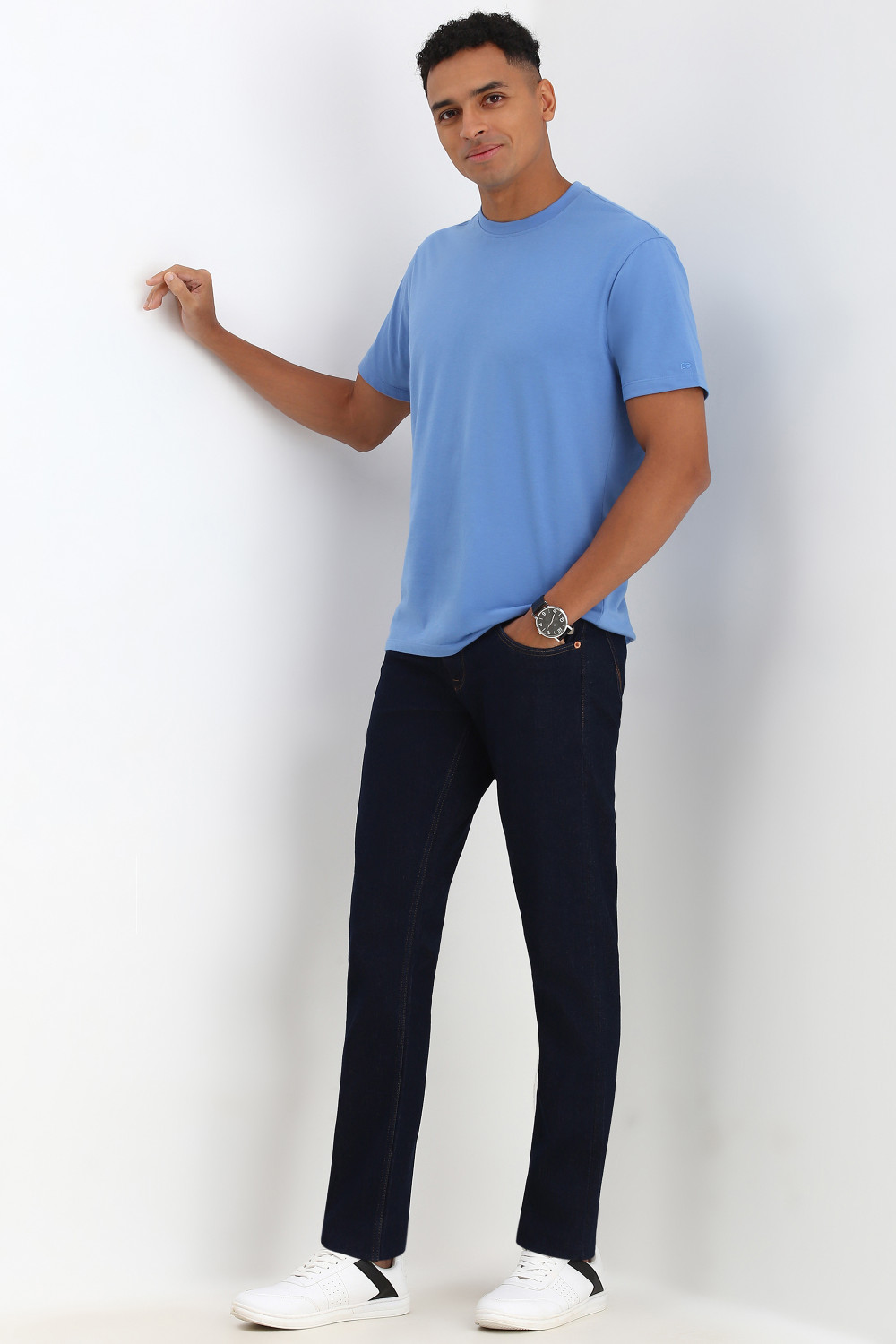 Image of Allen Solly Regular Men Blue Jeans