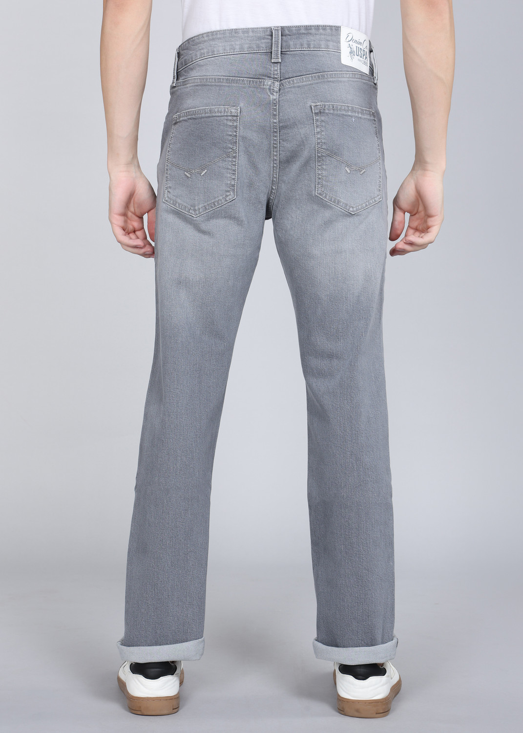 Image of U.S. Polo Assn. Denim Co. Regular Men Grey Jeans
