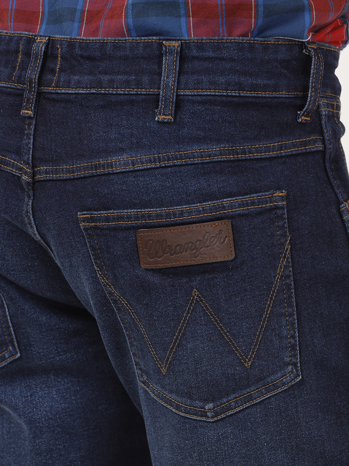 Image of Wrangler Regular Men Blue Jeans