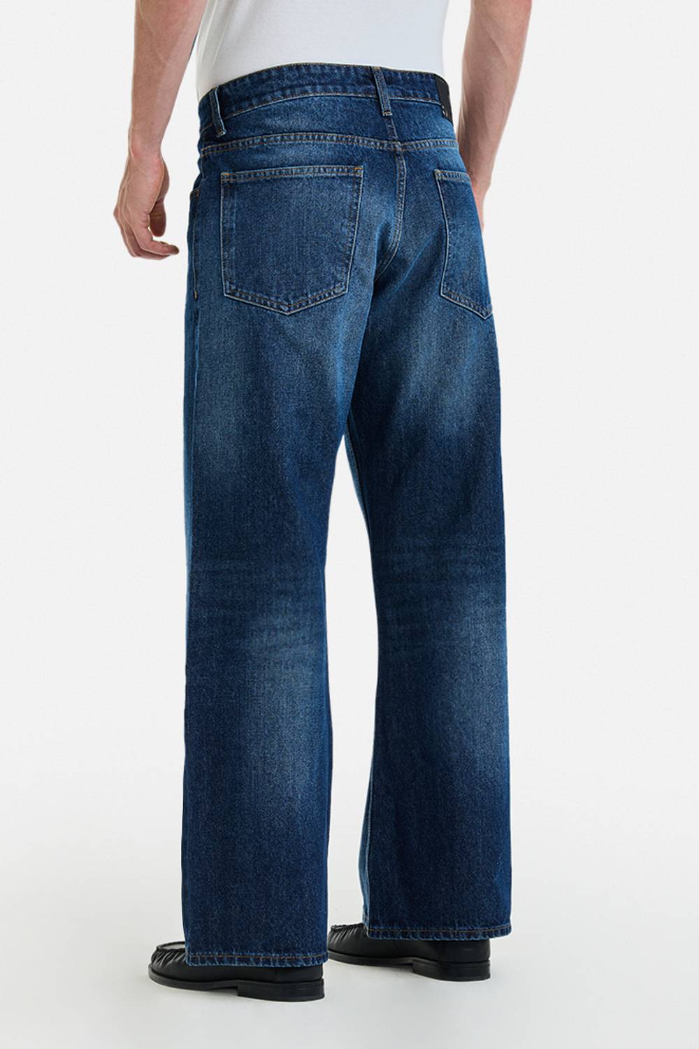 Snitch Flared Men Dark Blue Jeans - Image 5