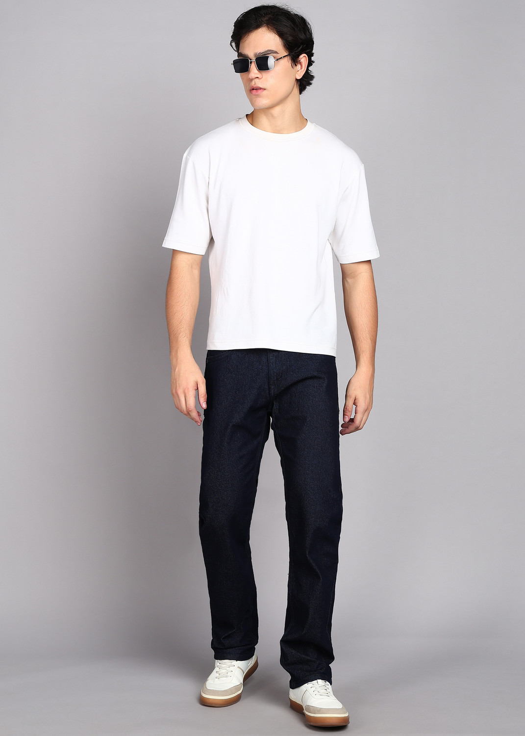 Image of INTEGRITI Men Regular Mid Rise Dark Blue Jeans