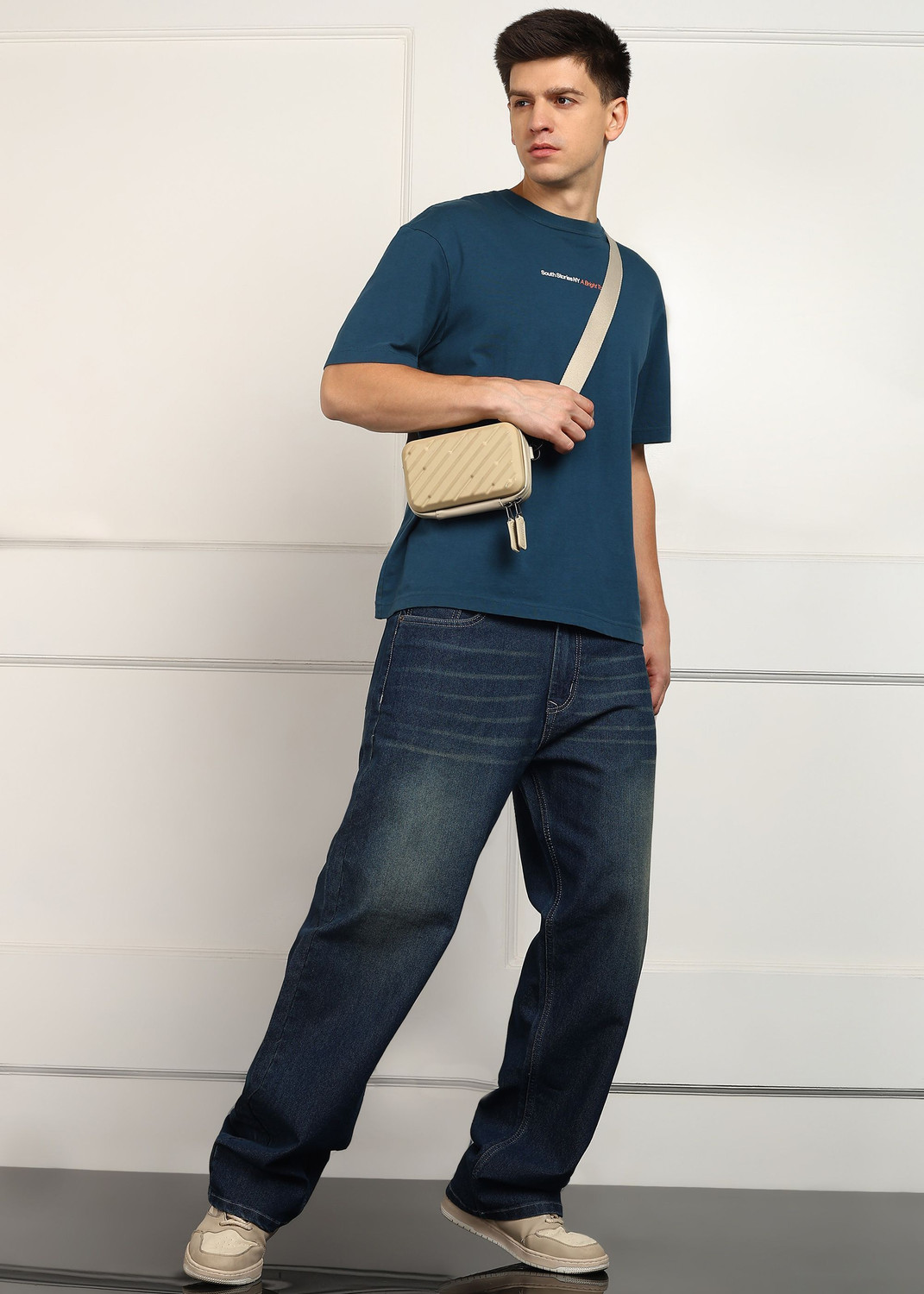 Image of TRUE FADES Loose Fit Men Blue Jeans