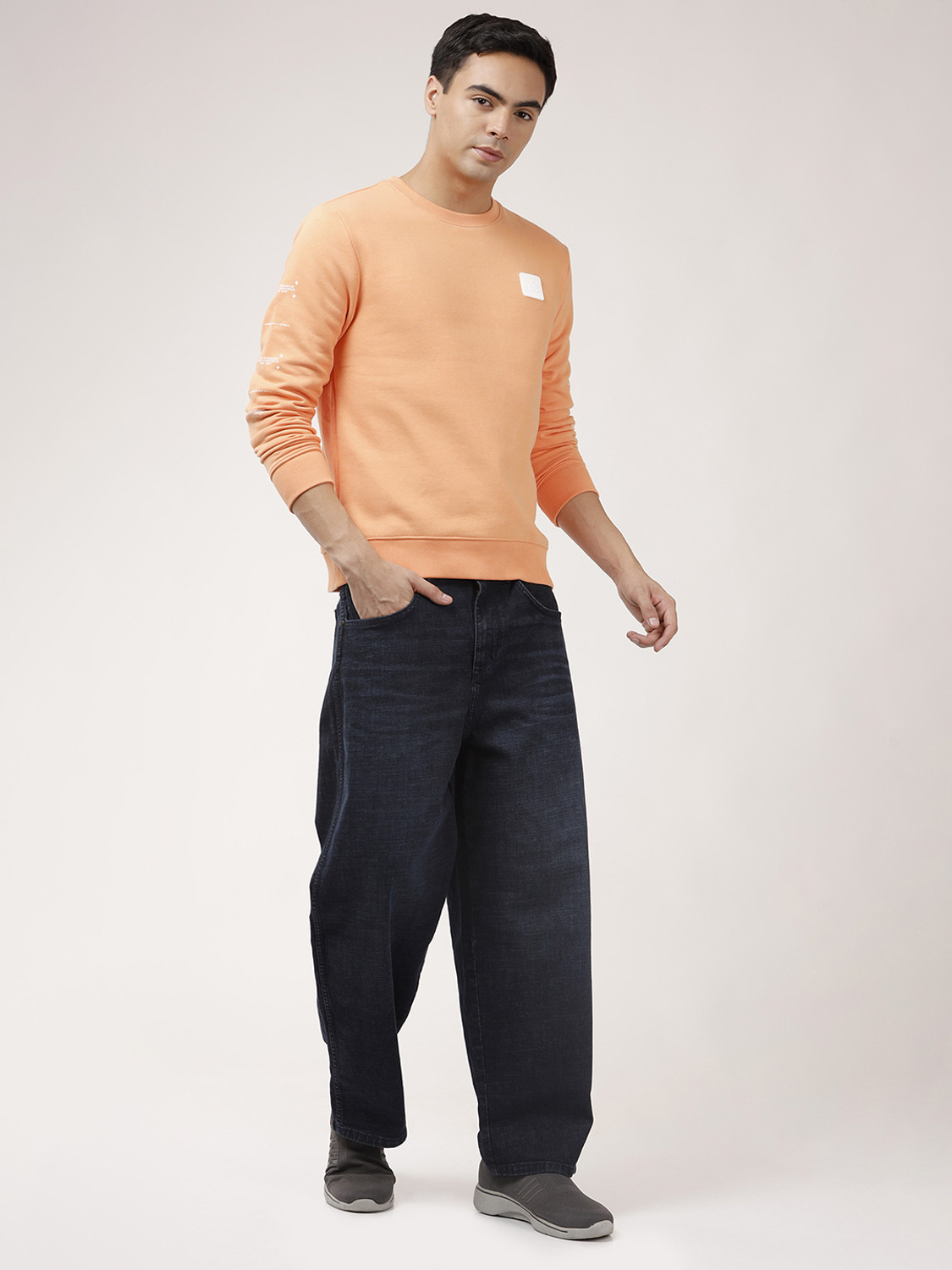 Image of Wrangler Loose Fit Men Blue Jeans