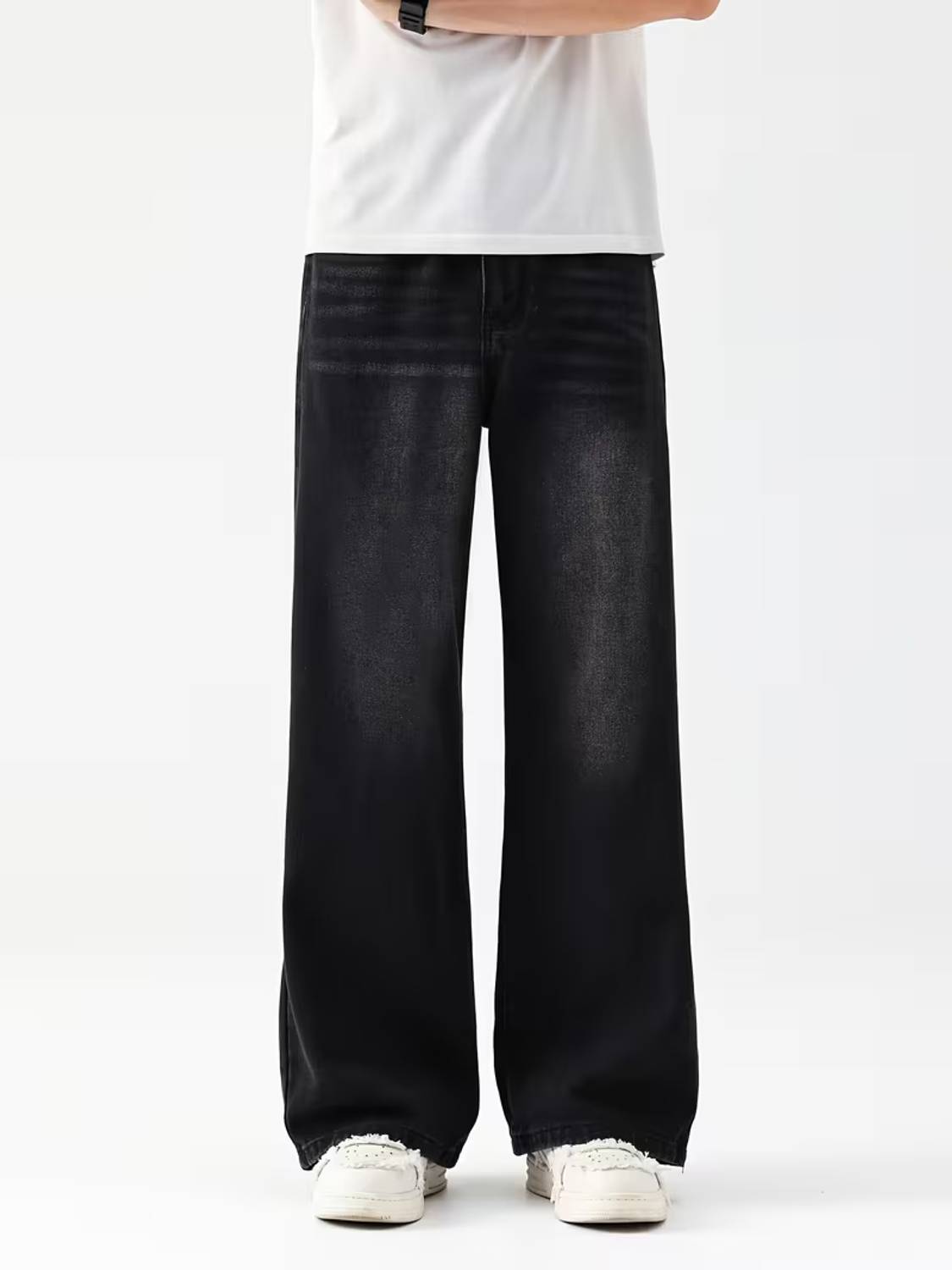 sky collection Wide Leg Black Jeans - Image 1