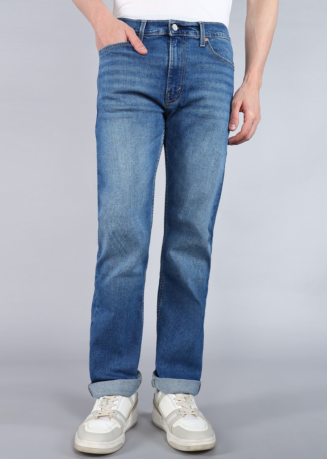 Image of LEVI'S Straight Fit Men Blue Jeans