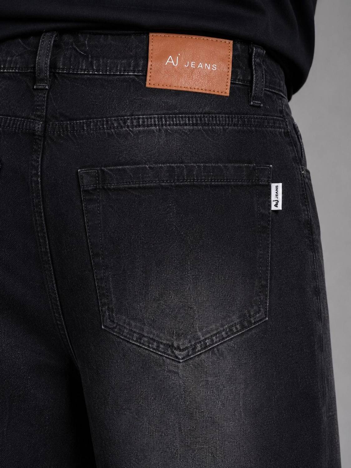 AJJ Straight Fit Men Black Jeans - Image 4