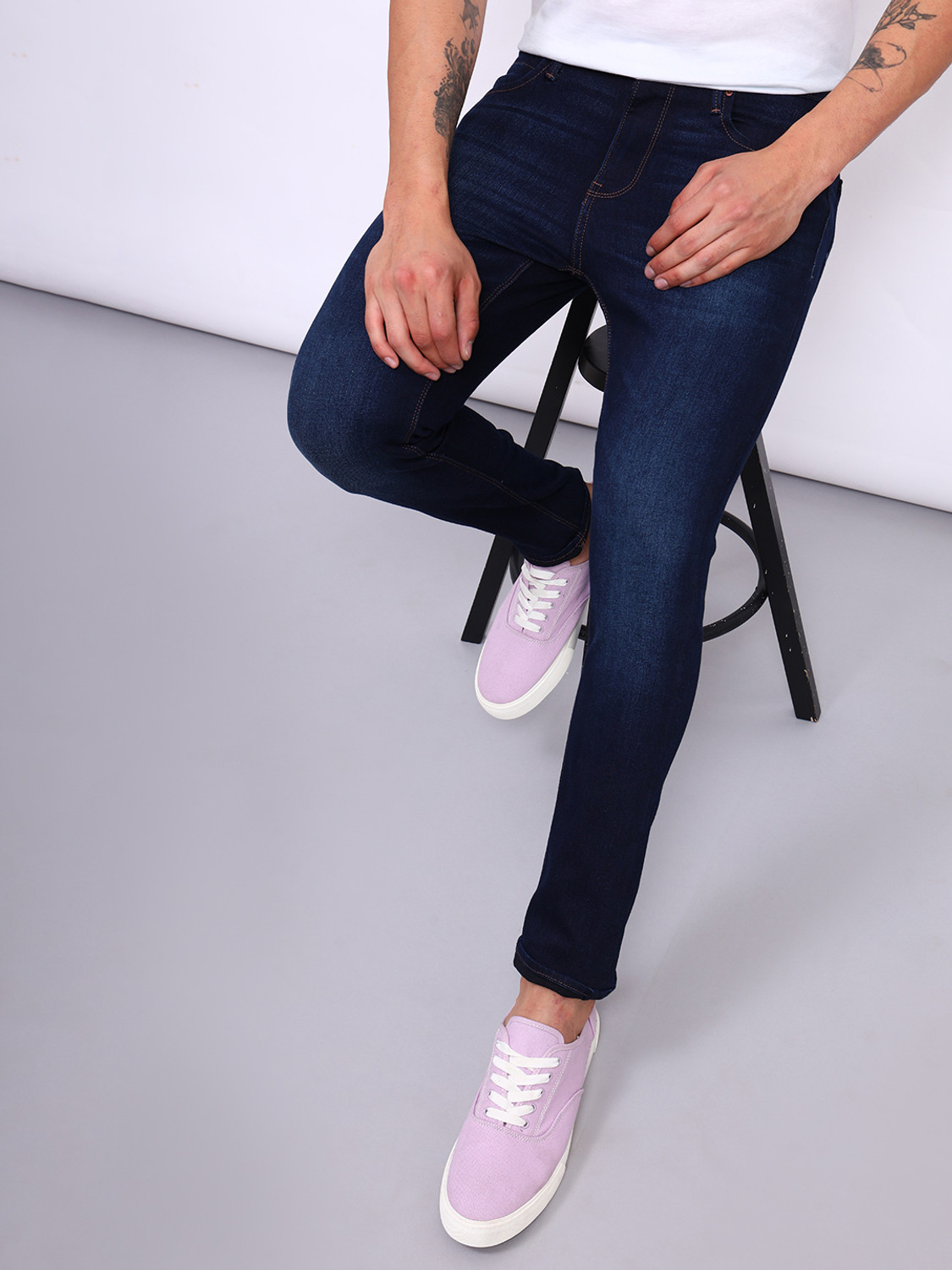 Image of LEE Skinny Men Dark Blue Jeans
