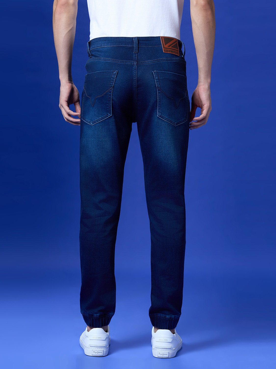 Image of Pepe Jeans Men Slim Mid Rise Blue Jeans