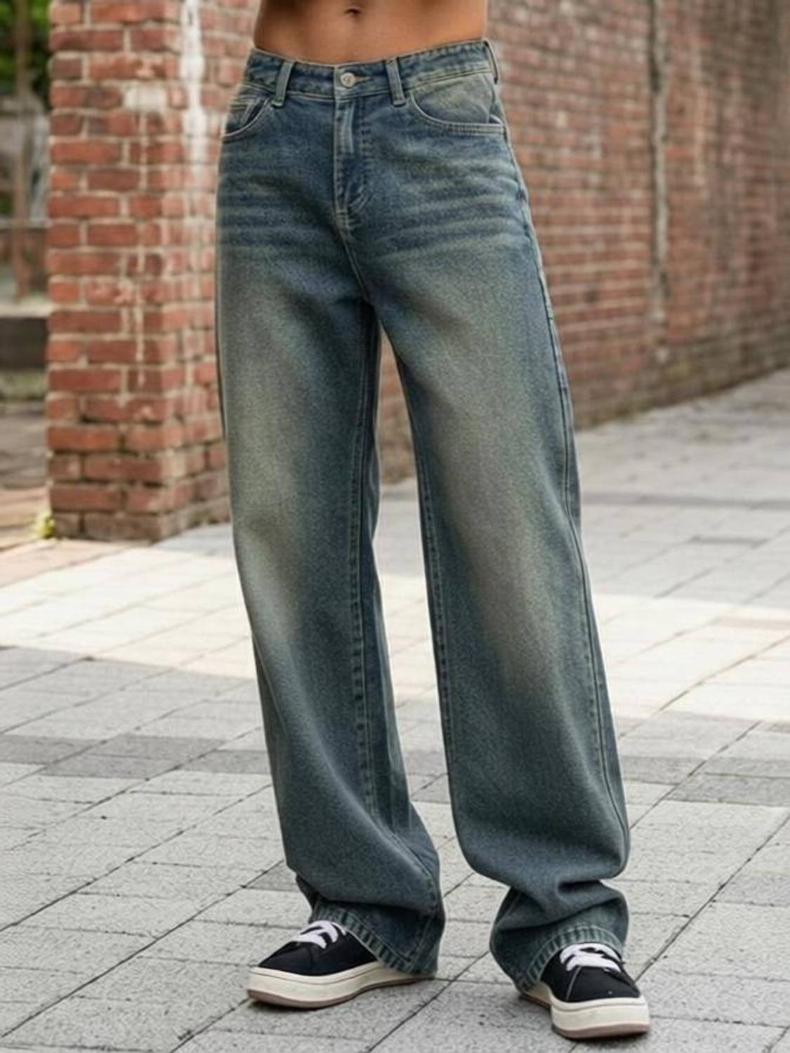 MISTERFREEDOM Straight Fit Men Green Jeans - Image 1