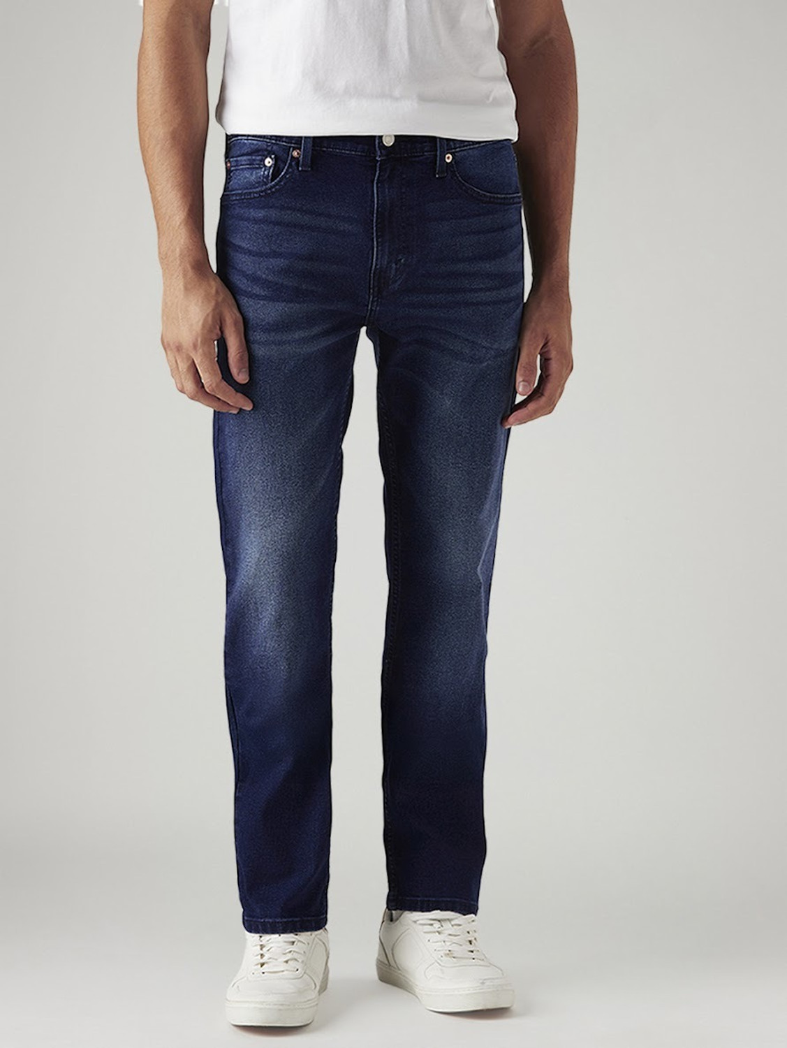 Image of LEVI'S Straight Fit Men Dark Blue Jeans