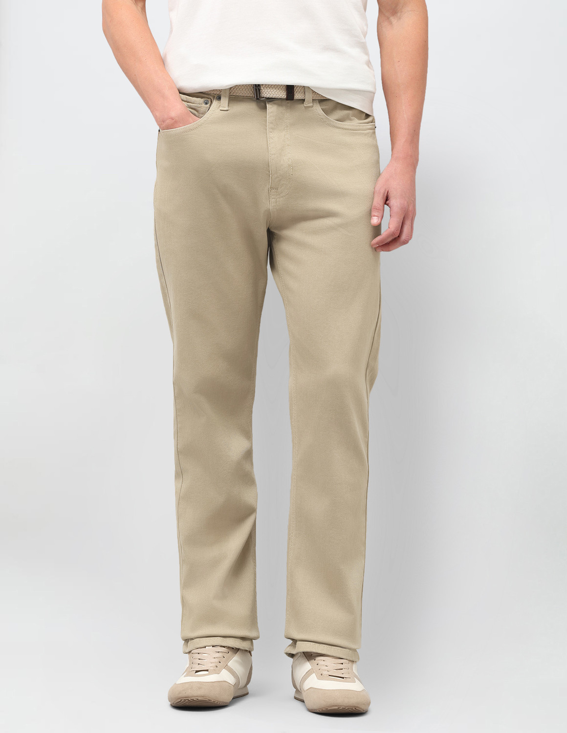 Image of U.S. Polo Assn. Denim Co. Boot-Leg Men Beige Jeans