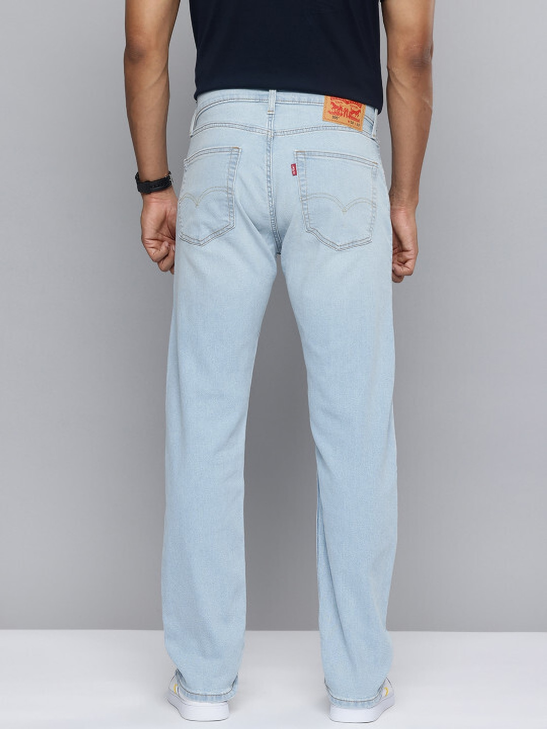 Image of LEVI'S 505 Straight Fit Men Light Blue Jeans