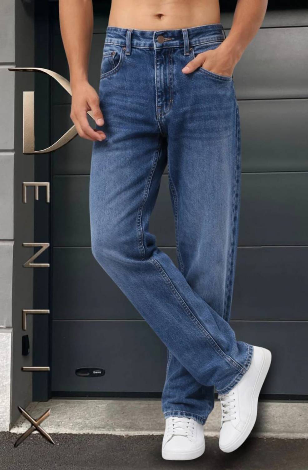 DENLIX Straight Fit Men Blue Jeans