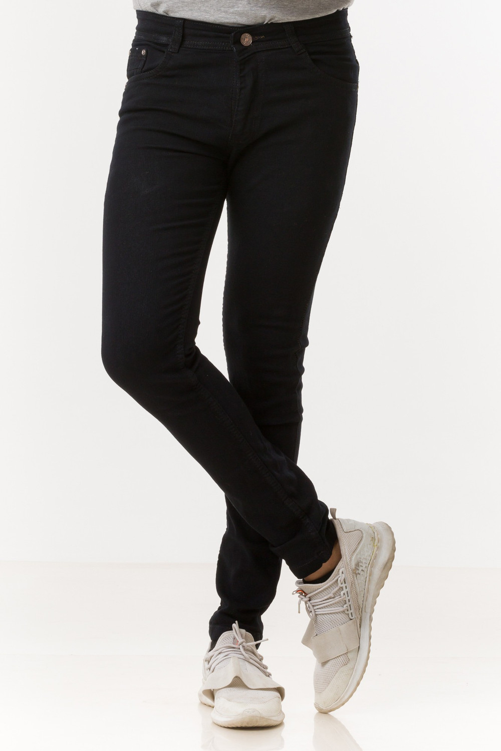 Image of Lzard Slim Men Black Jeans