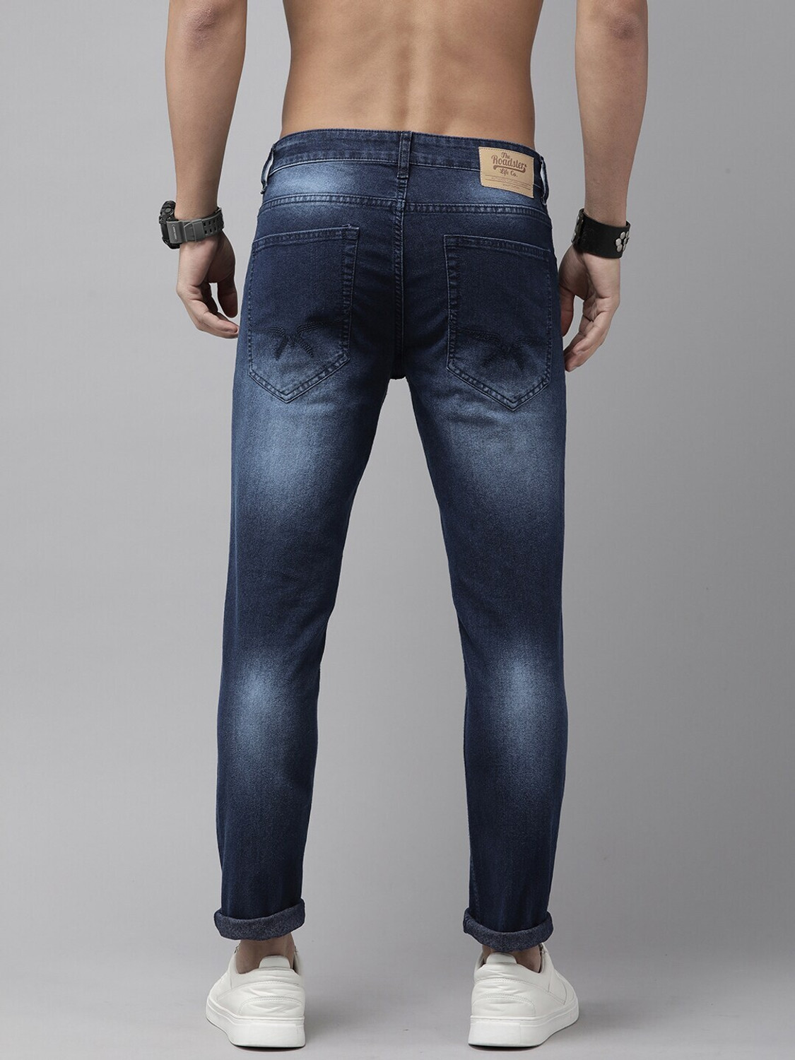Image of Roadster Slim Men Dark Blue Jeans