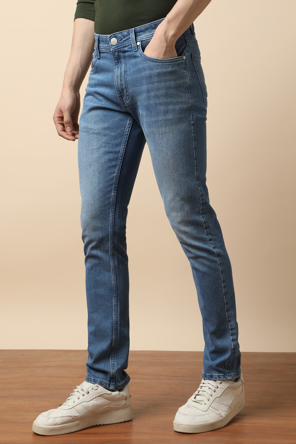 Image of PETER ENGLAND Skinny Men Dark Blue Jeans