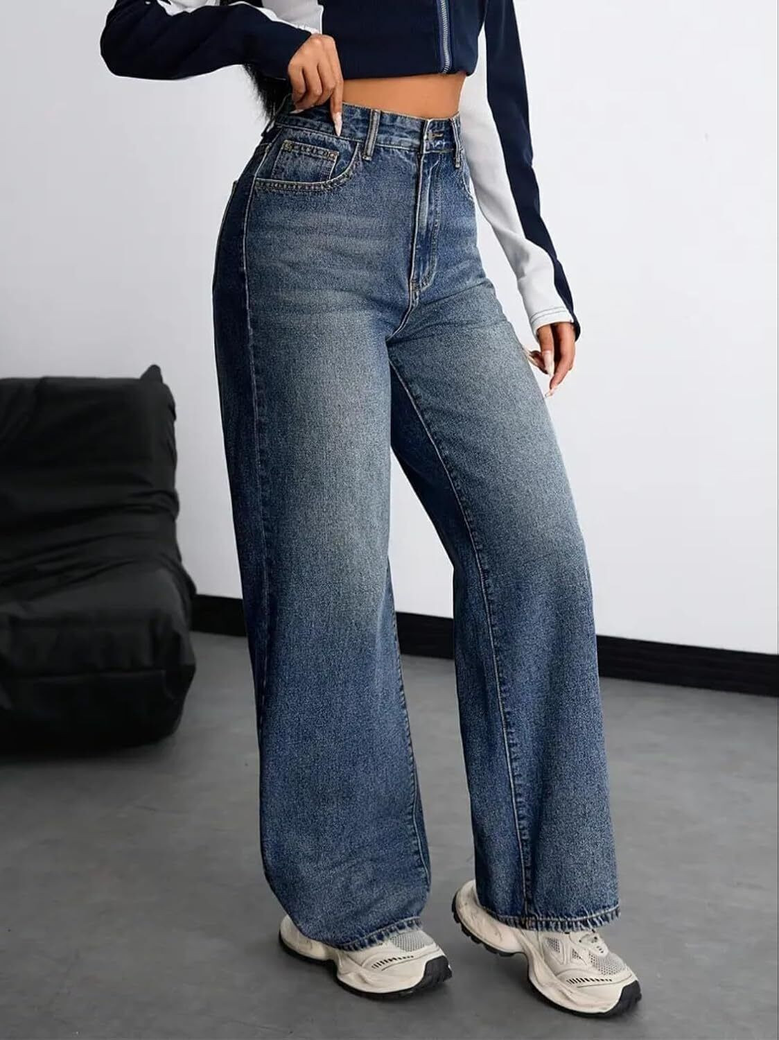 Image of Crezelle Loose Fit Women Blue Jeans