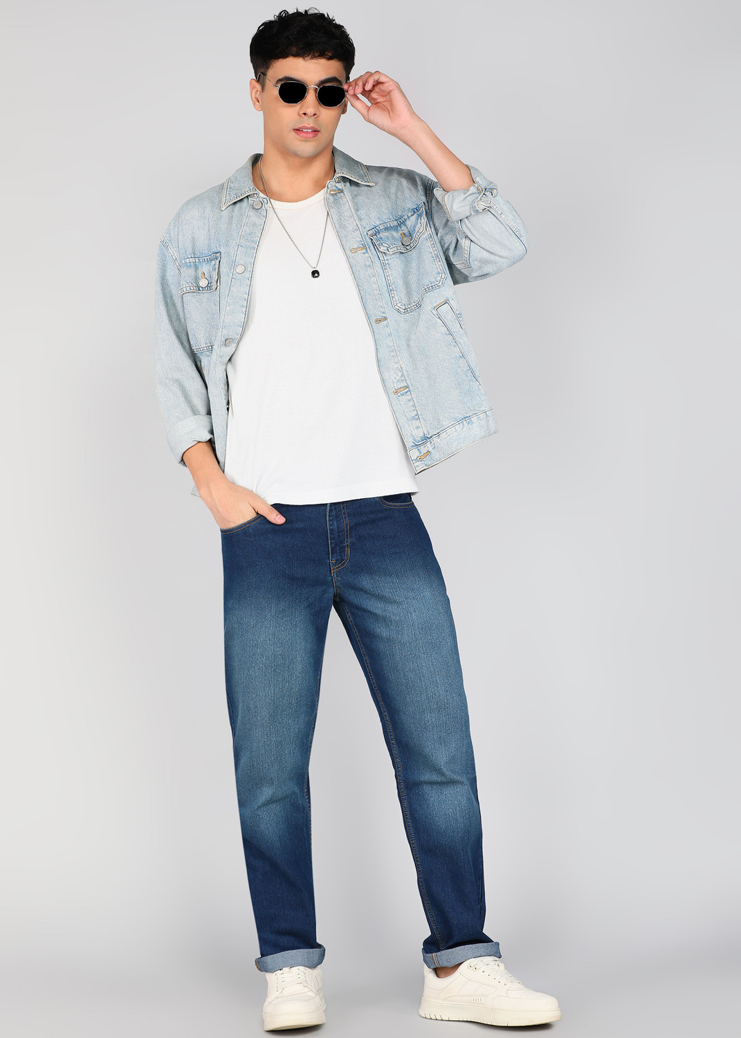 Image of Roadster Regular Men Blue Jeans