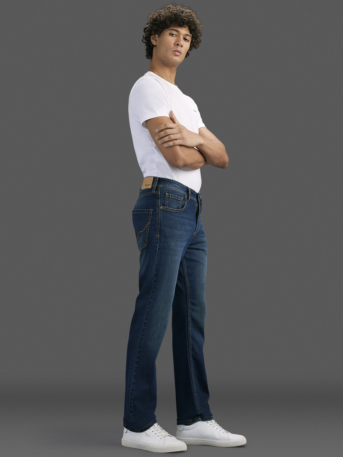 Image of Pepe Jeans Straight Fit Men Green Jeans