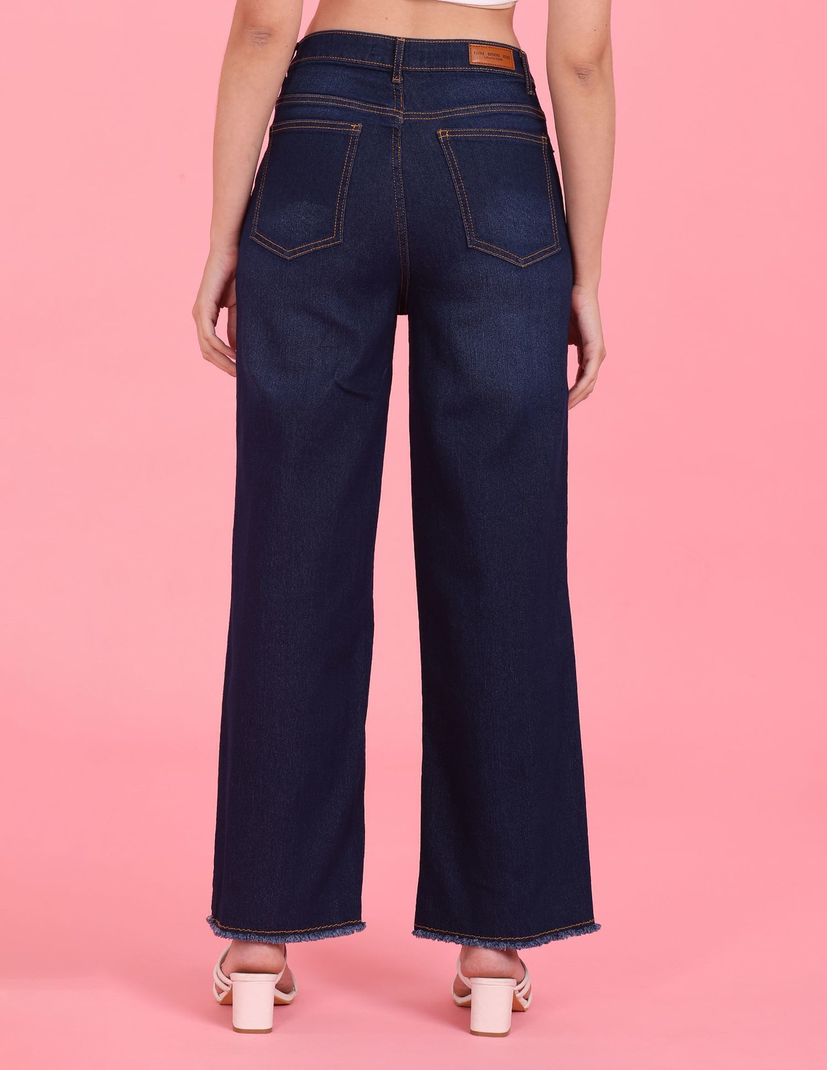 Image of FLYING MACHINE Straight Fit Women Blue Jeans