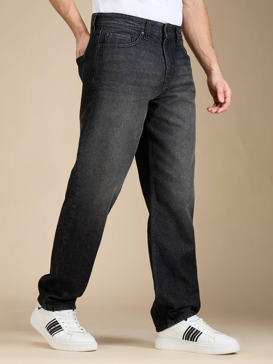 Pepe Jeans Relaxed Fit Black Men Jeans - Image 2
