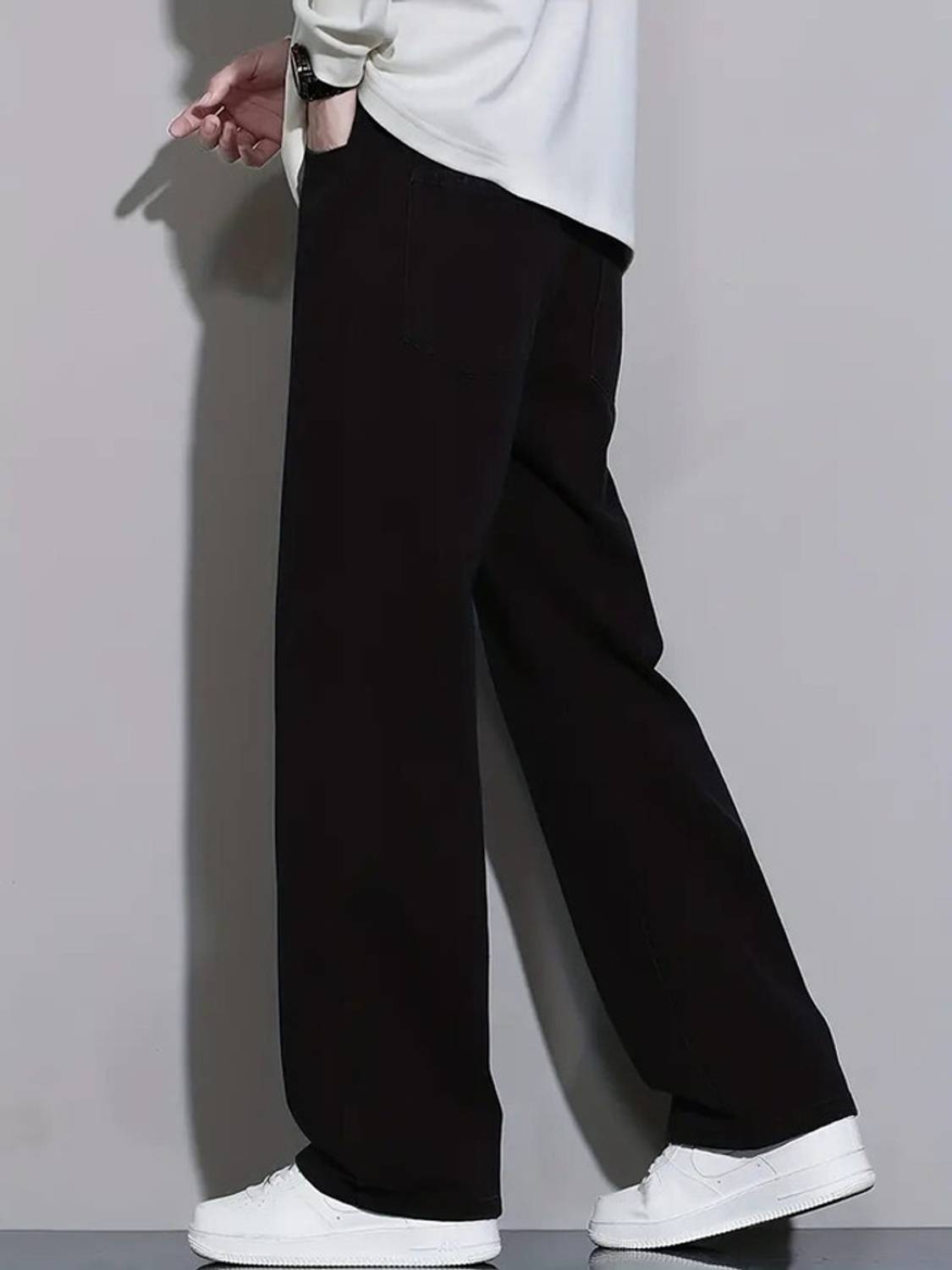 WAZWEAR Straight Fit Black Jeans - Image 4