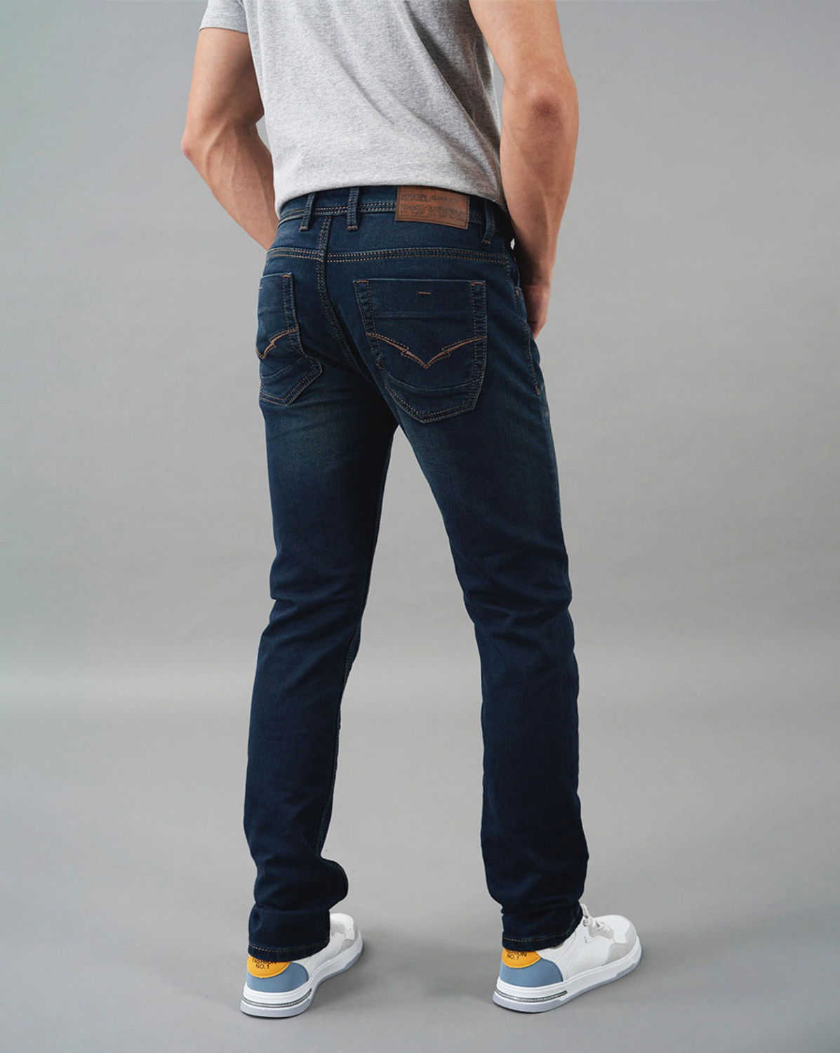 Image of ROOKIES Slim Men Dark Blue Jeans