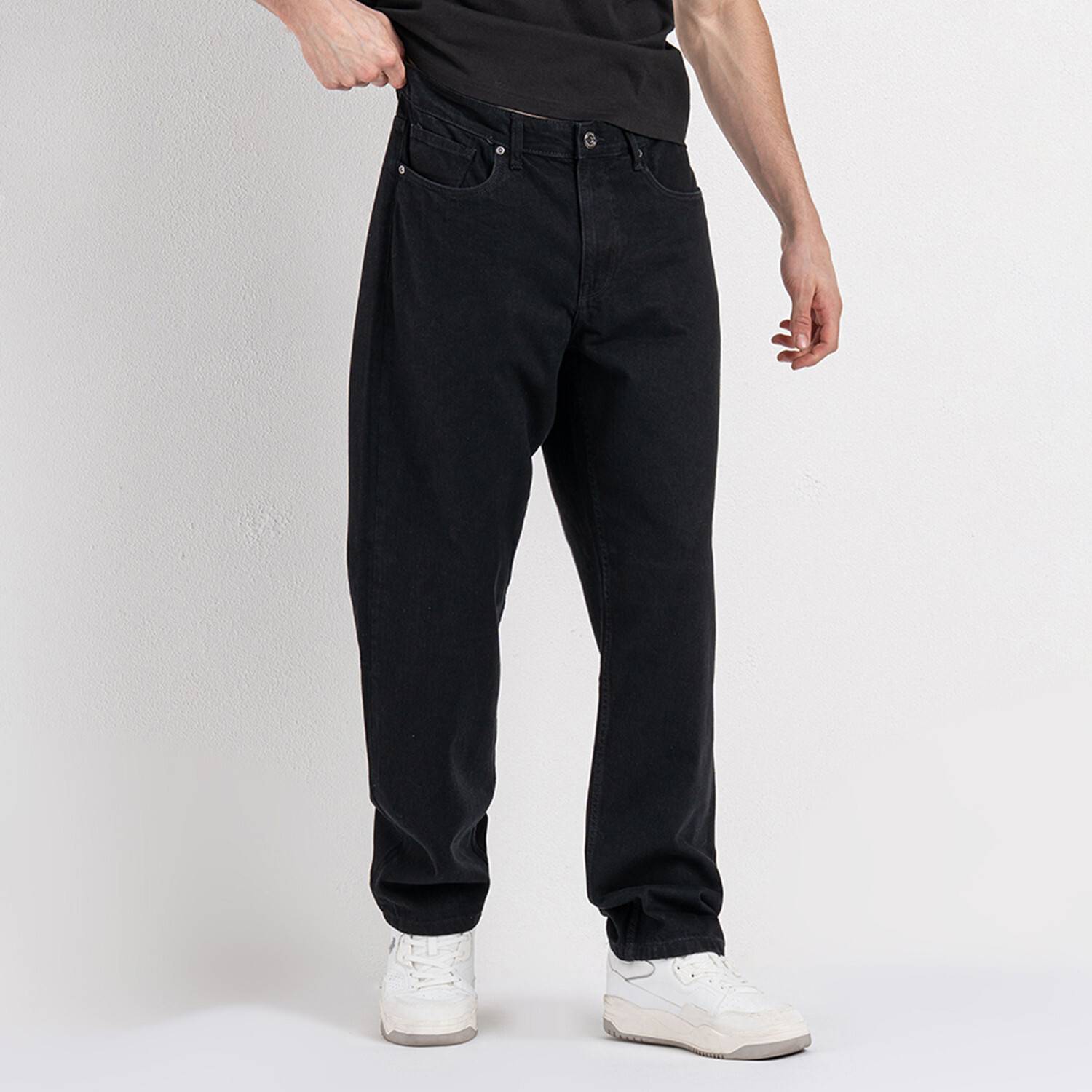 RED TAPE Loose Fit Men Black Jeans - Image 3