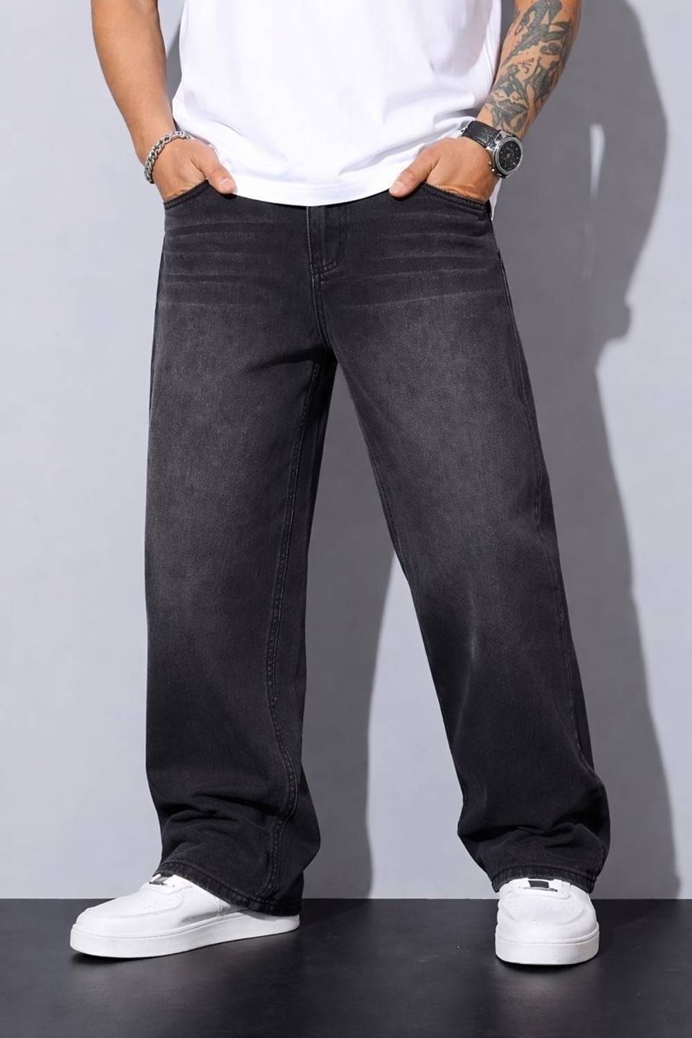 SDFLY Straight Fit Black Jeans - Image 5