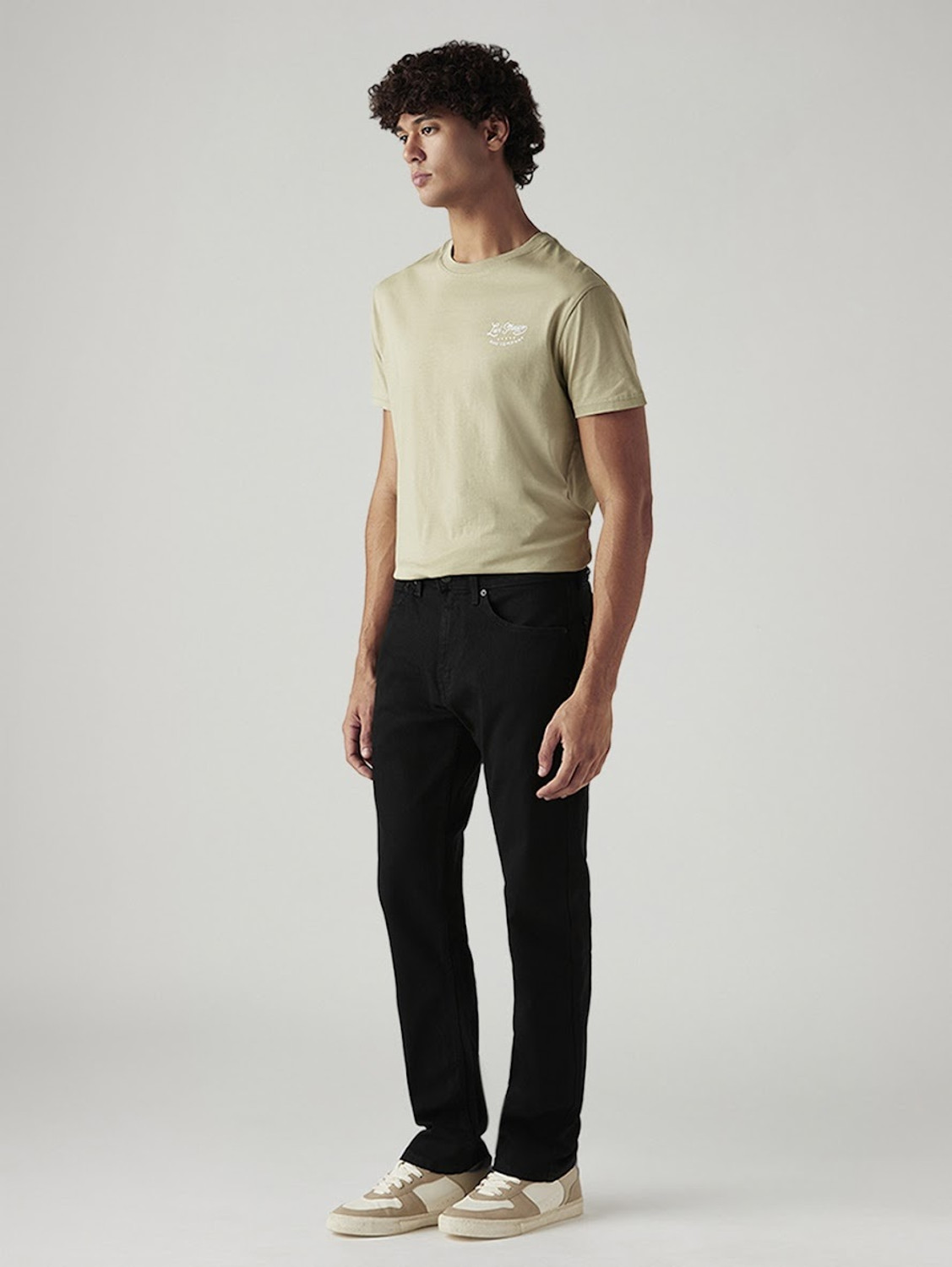 Image of LEVI'S Straight Fit Men Black Jeans