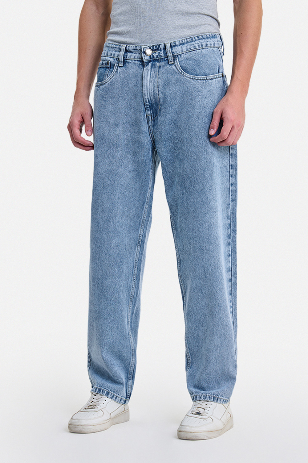 Image of Snitch Loose Fit Men Light Blue Jeans