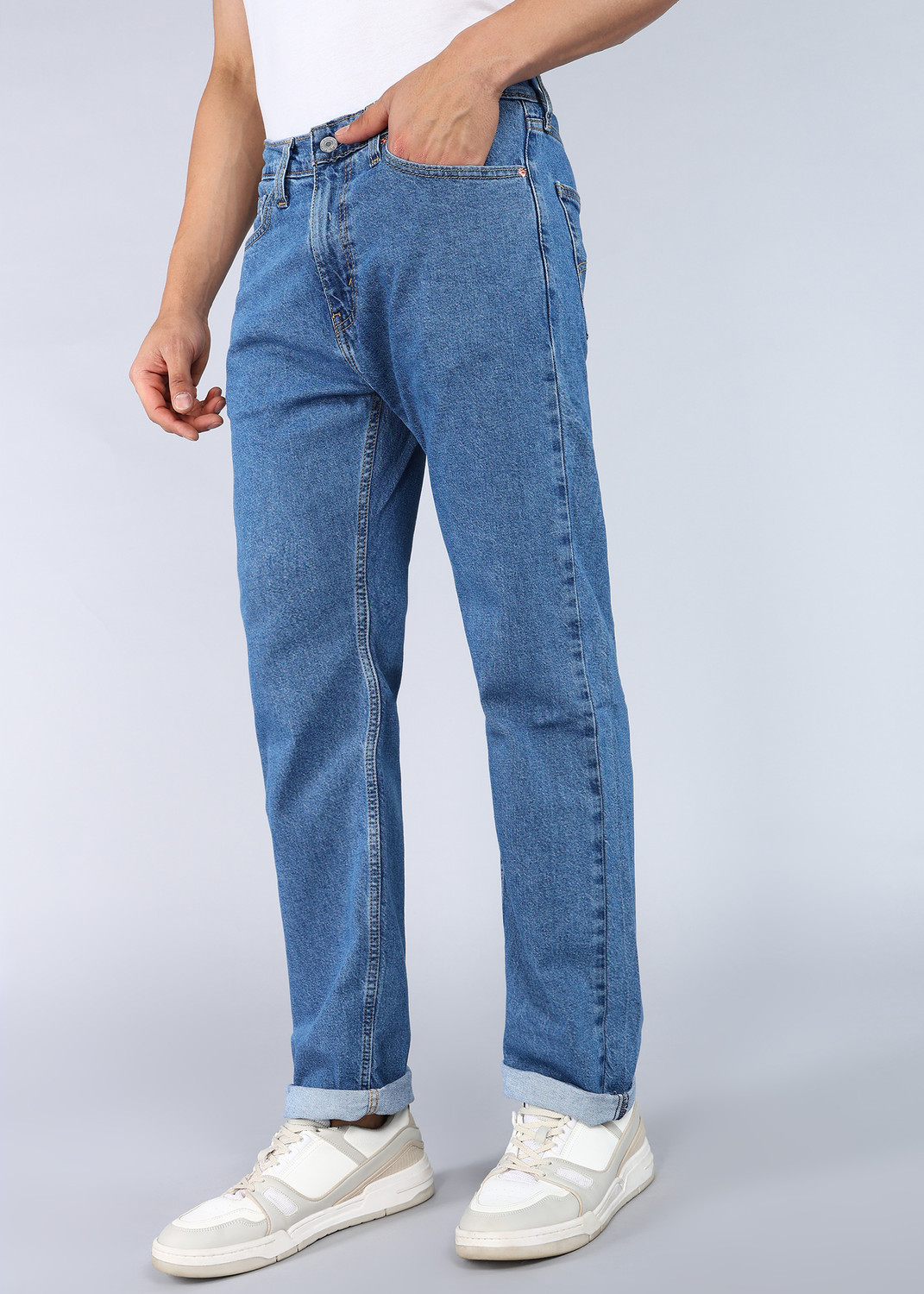 Image of LEVI'S Straight Fit Men Blue Jeans