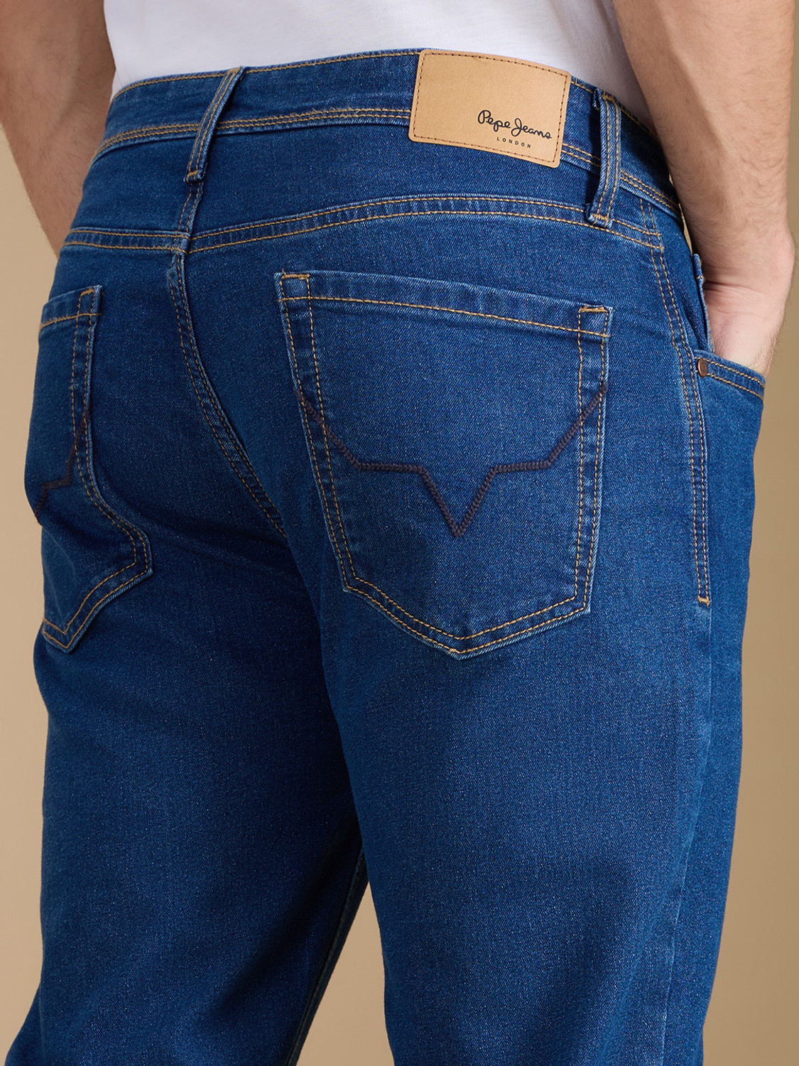 Image of Pepe Jeans Boot-Leg Men Dark Blue Jeans