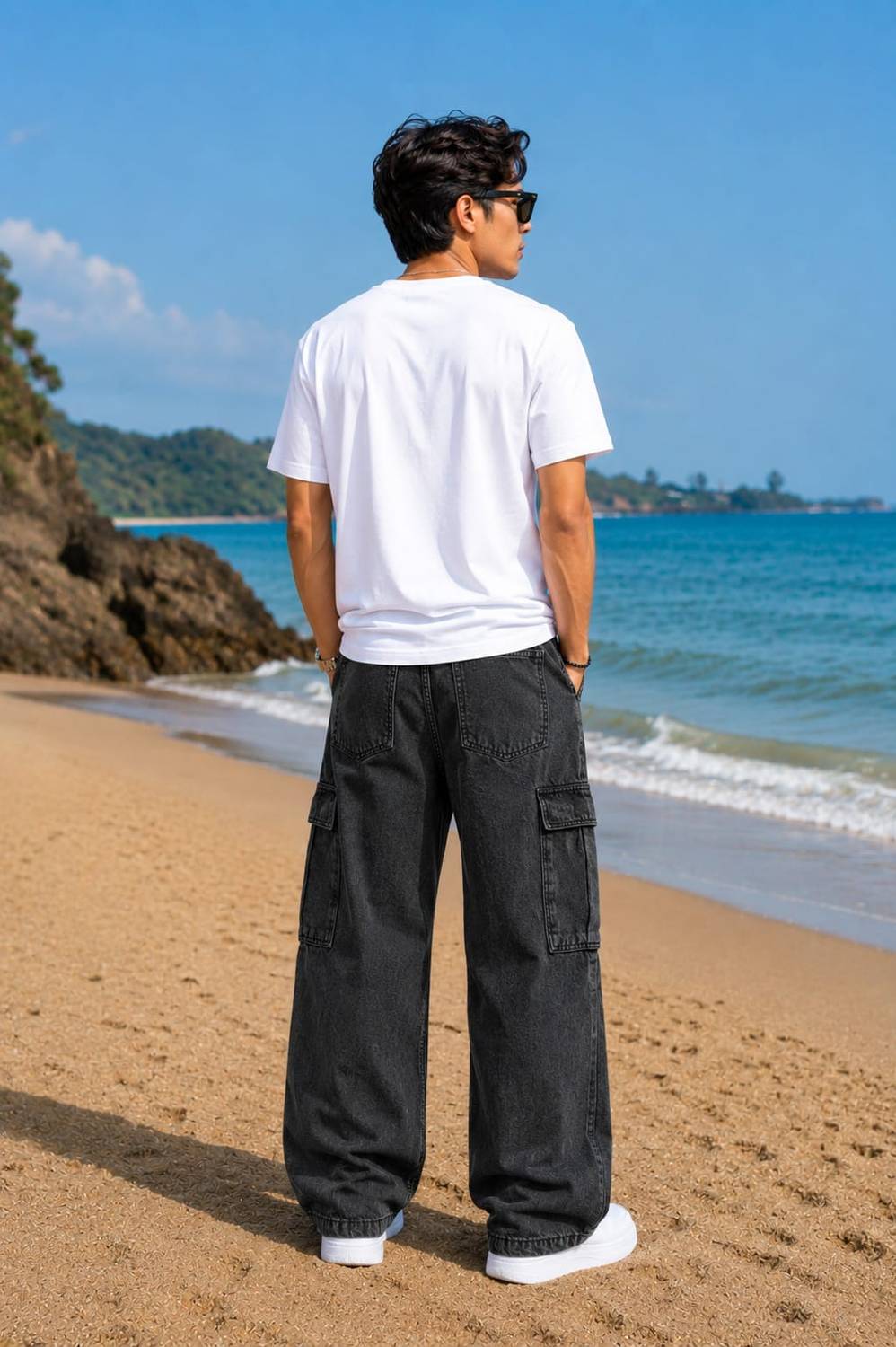 MAPRAHI1 Wide Leg Black Jeans - Image 2