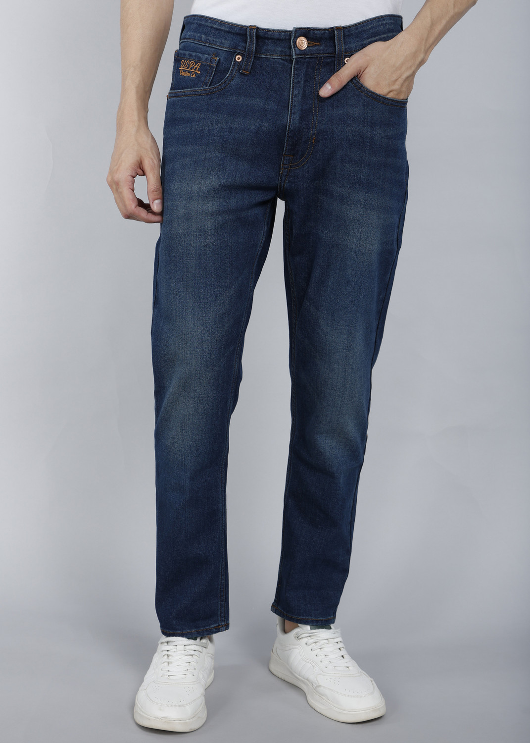 Image of U.S. Polo Assn. Denim Co. Slim Men Blue Jeans