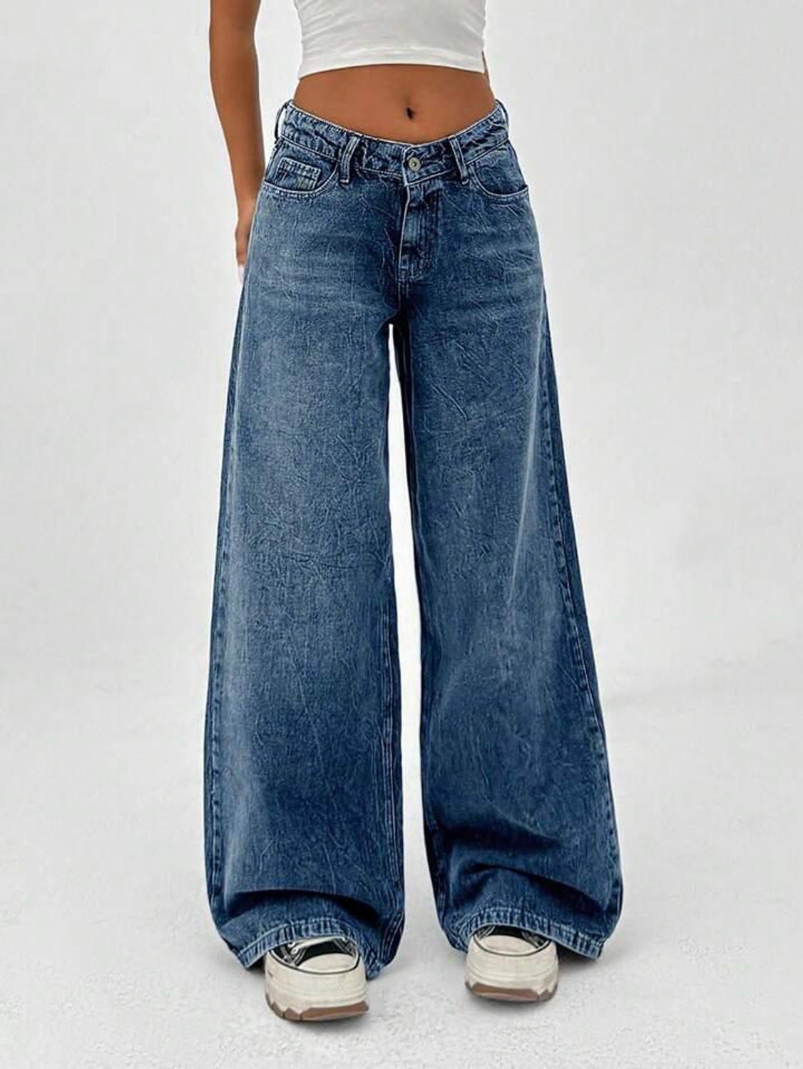 Image of HUNTER & HAYES Baggy Fit Women Blue Jeans