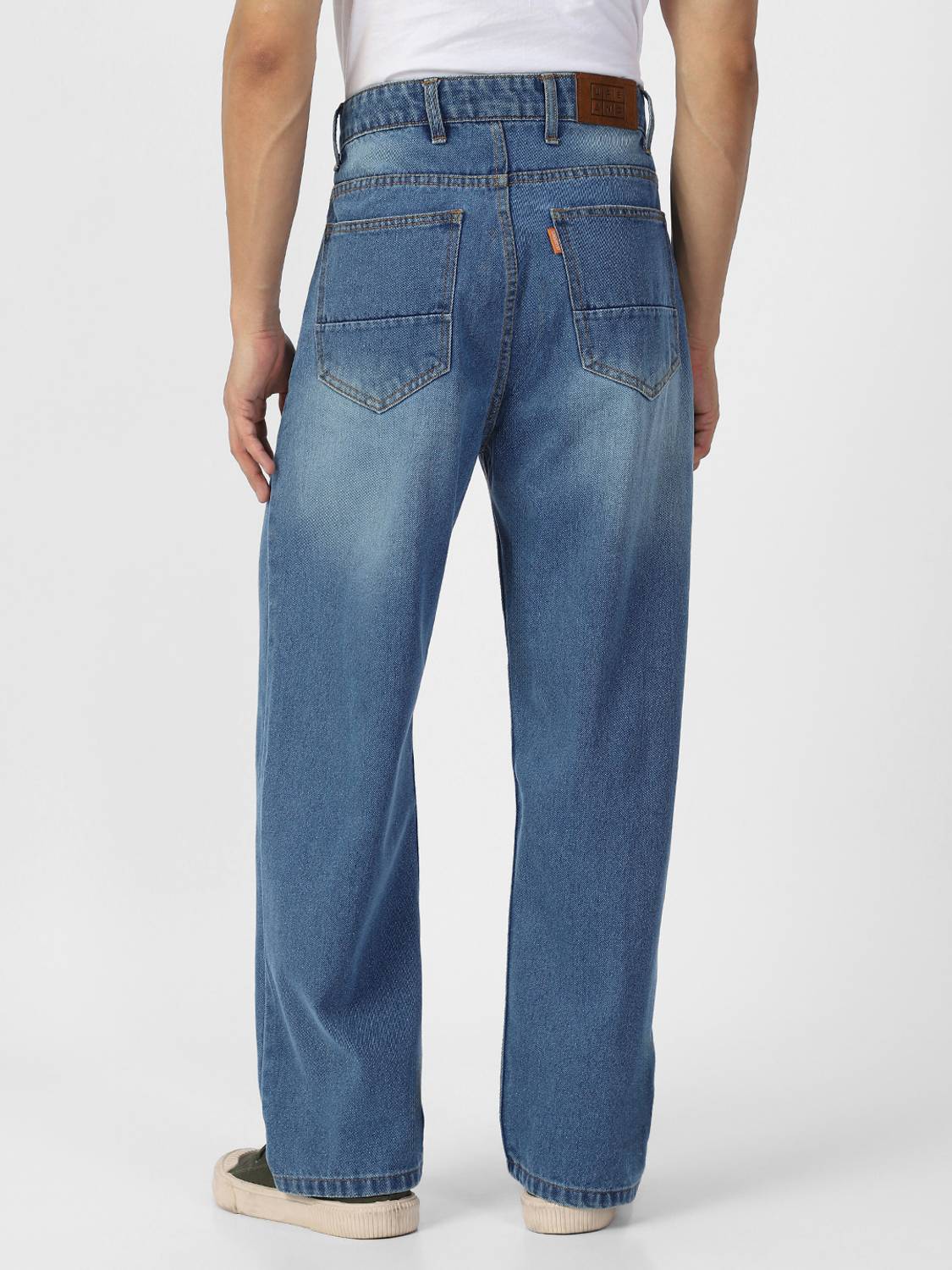 Urbano Fashion Loose Fit Men Light Blue Jeans - Image 3