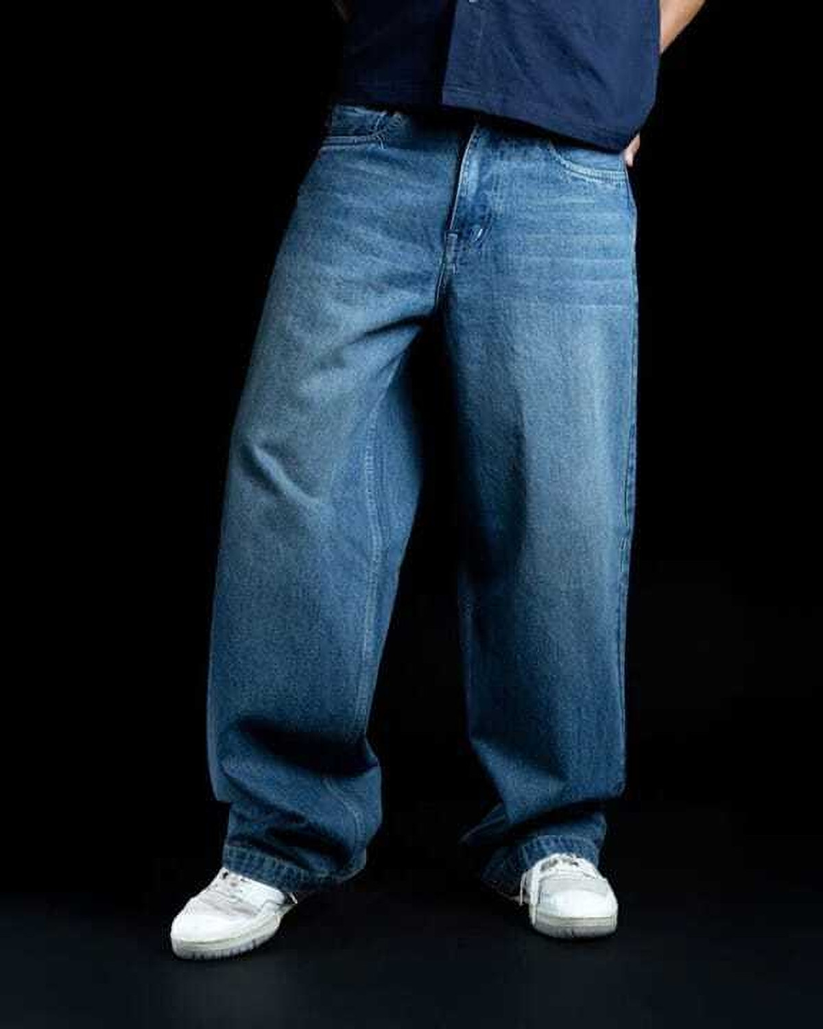 Image of Southee Loose Fit Men Blue Jeans