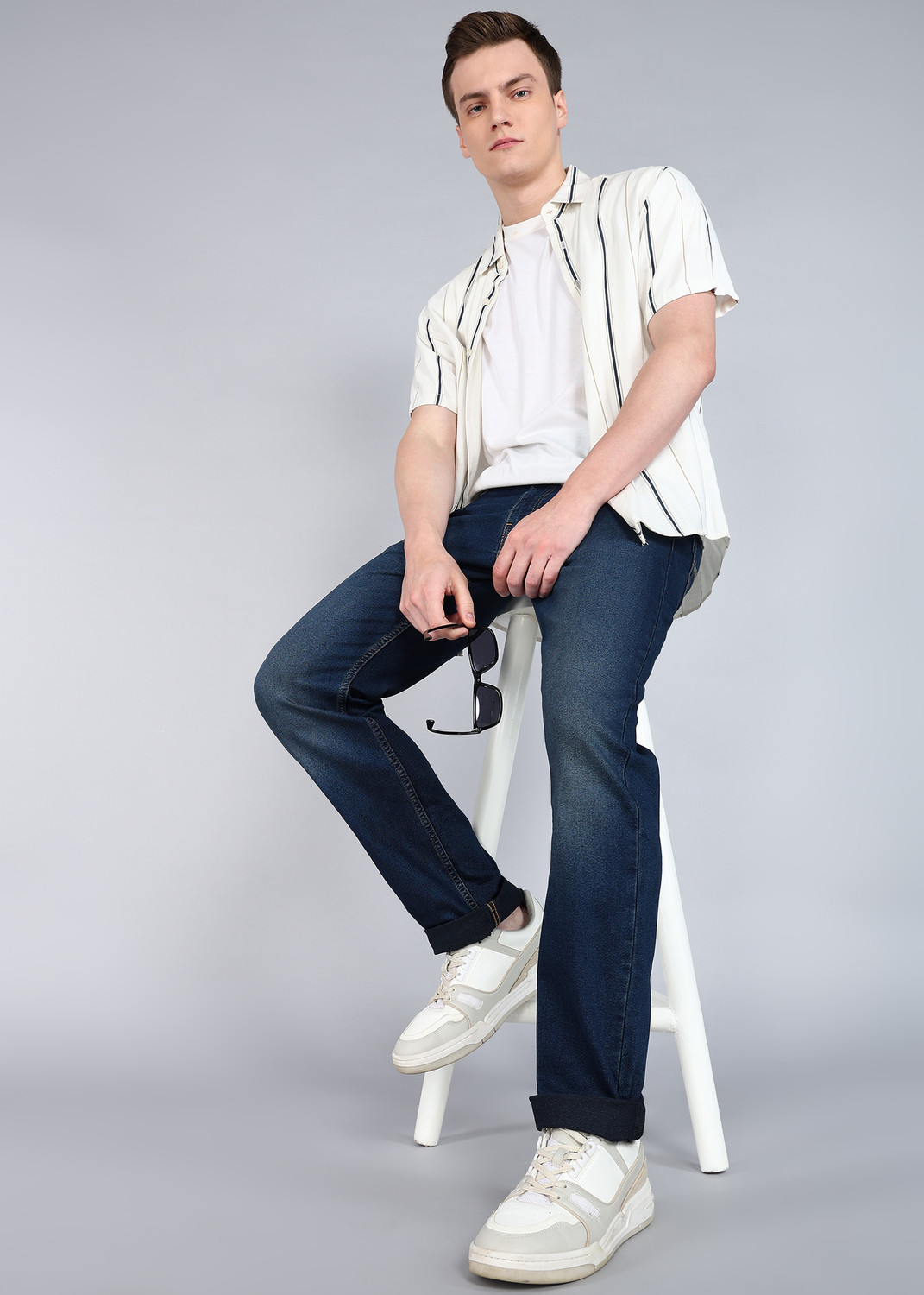 Image of LEVI'S Straight Fit Men Dark Blue Jeans