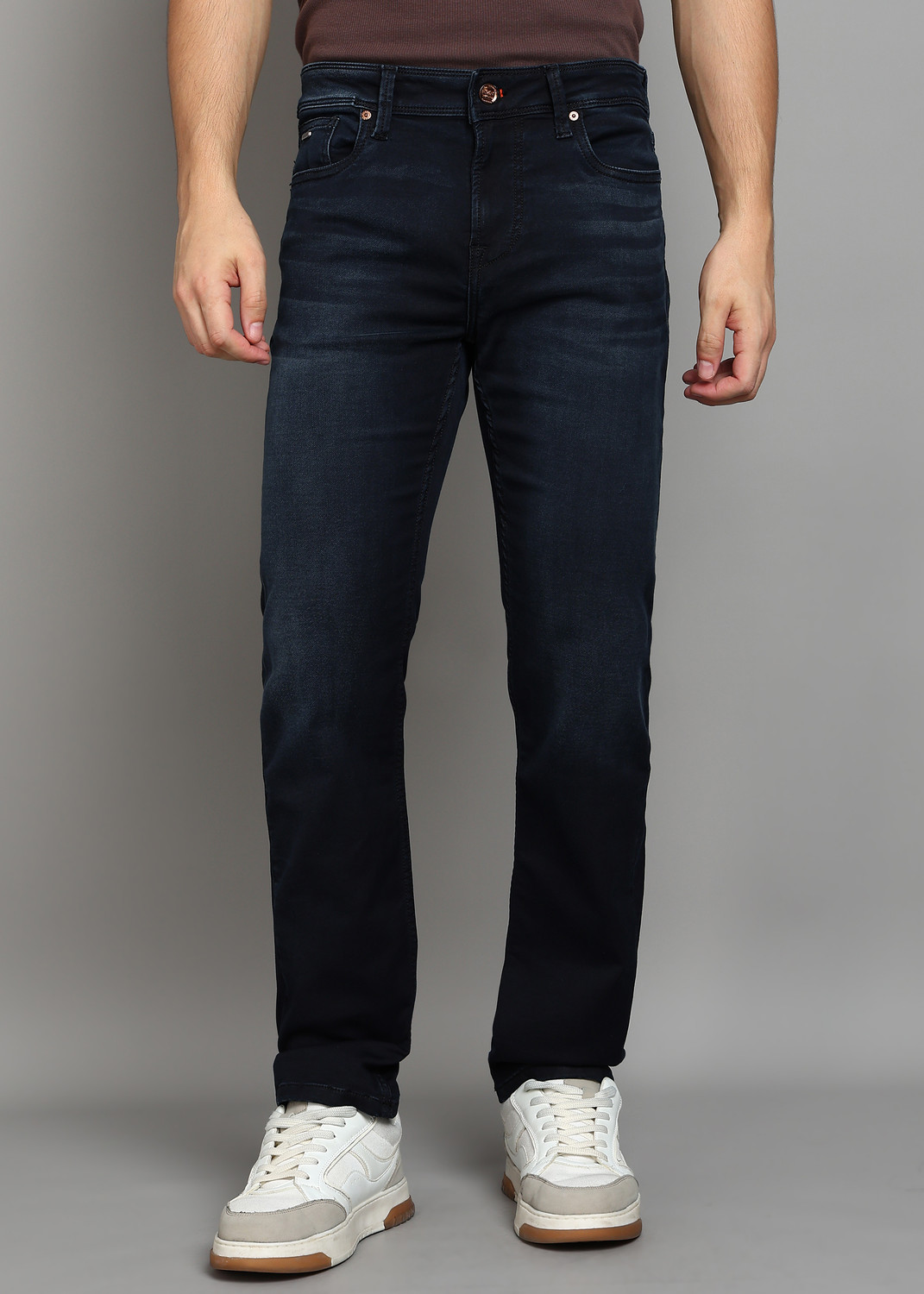Image of KILLER Straight Fit Men Black Jeans