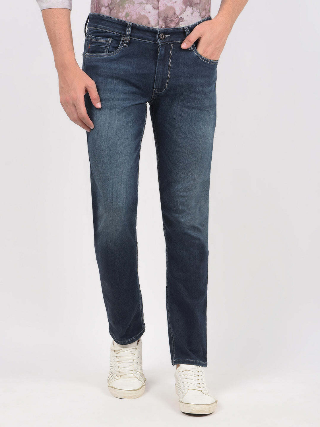 Image of NUMERO UNO Slim Men Dark Blue Jeans