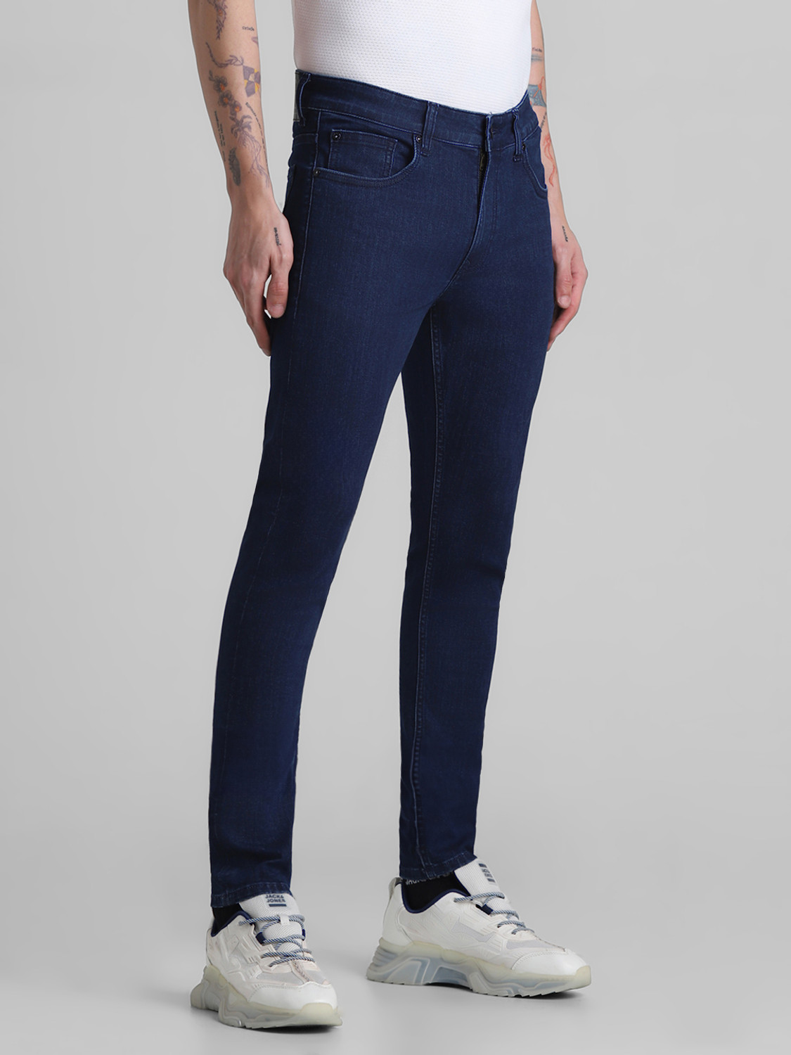 Image of JACK & JONES Skinny Men Dark Blue Jeans