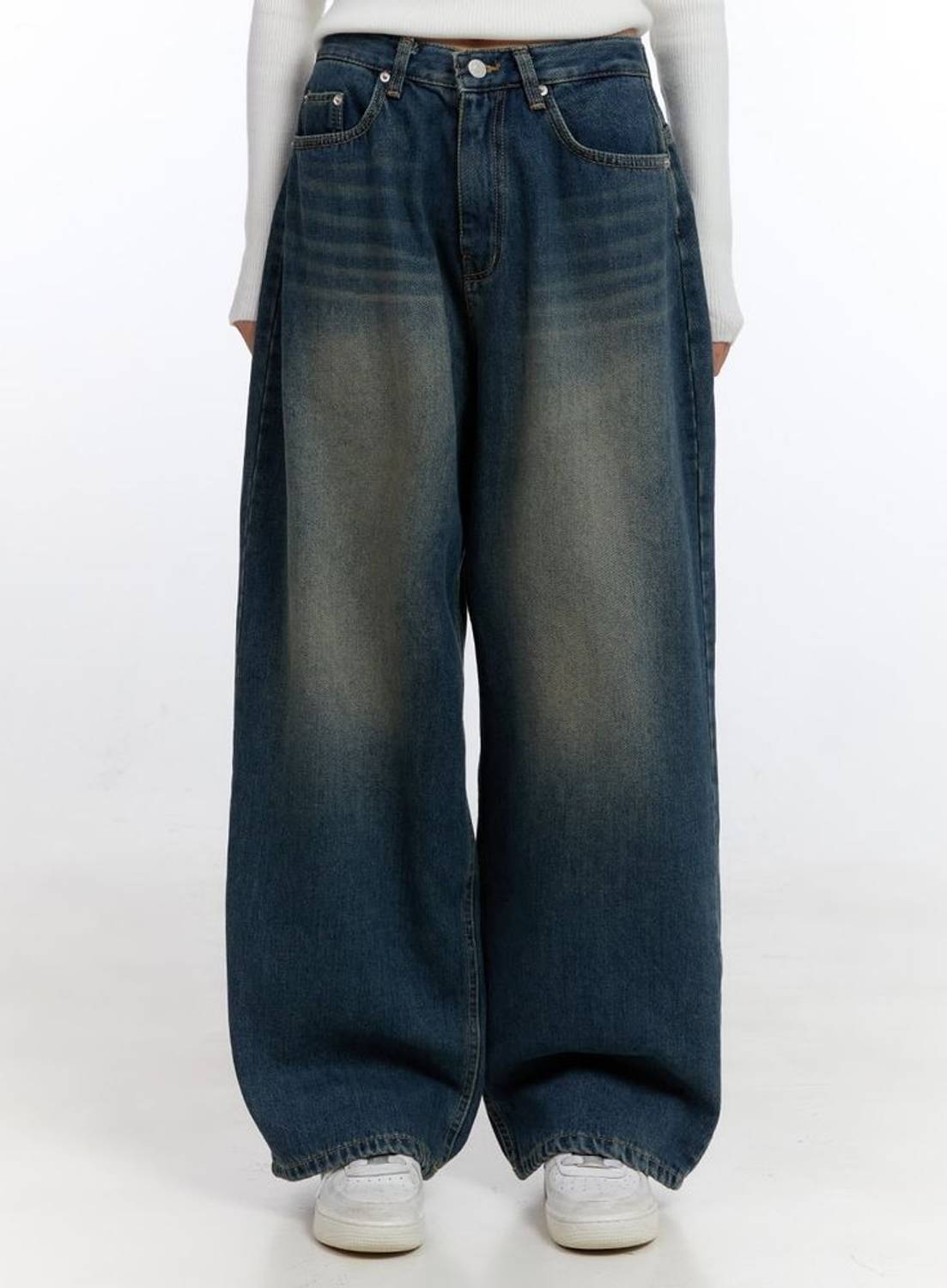 Shiv Laheri Baggy Fit Women Blue Jeans - Image 1