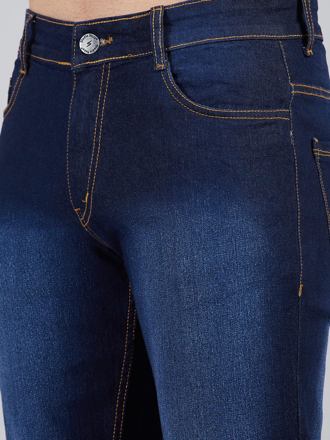 Image of STUDIO NEXX Slim Men Dark Blue Jeans