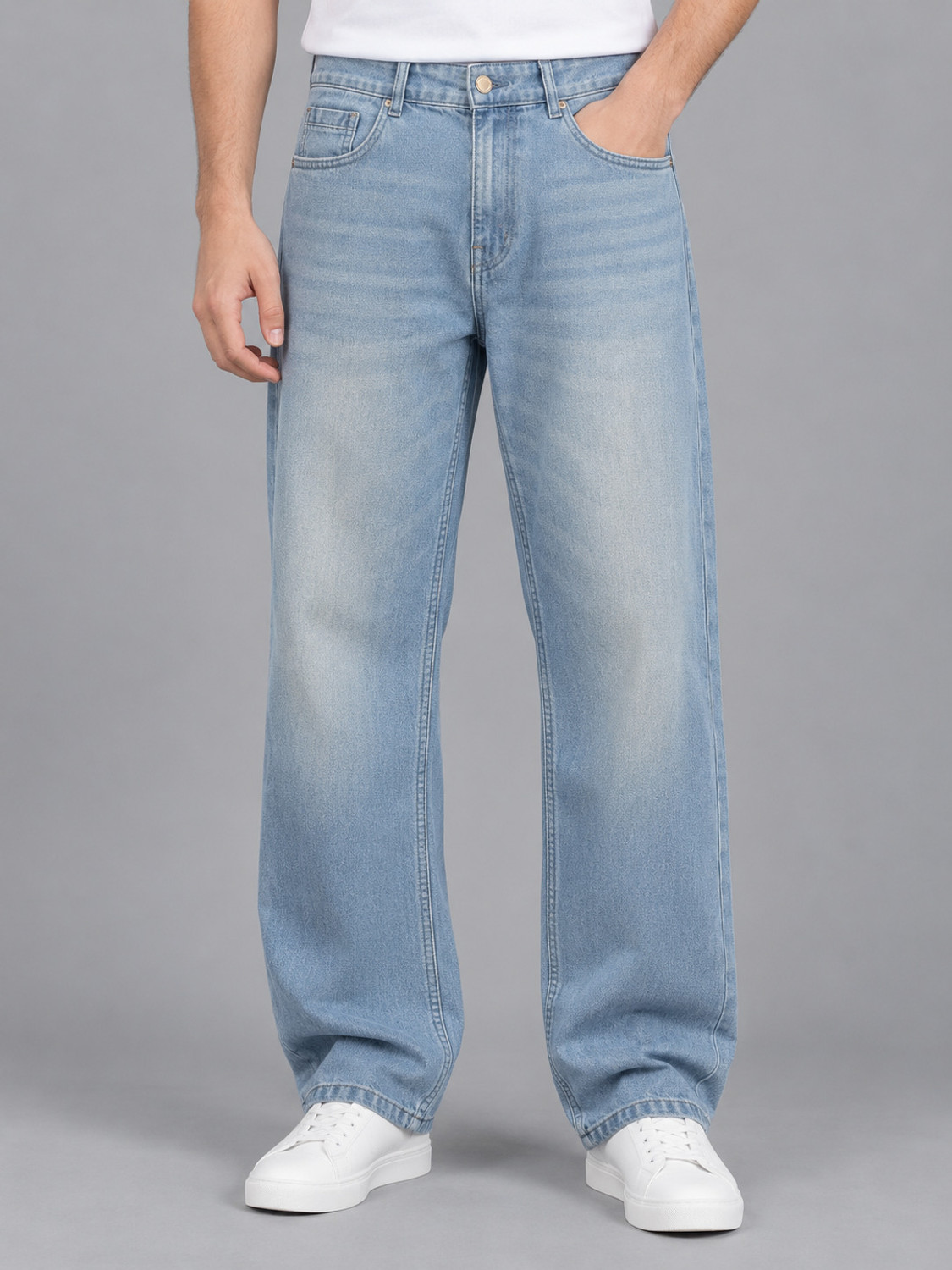 Image of NUMERO UNO Loose Fit Men Blue Jeans