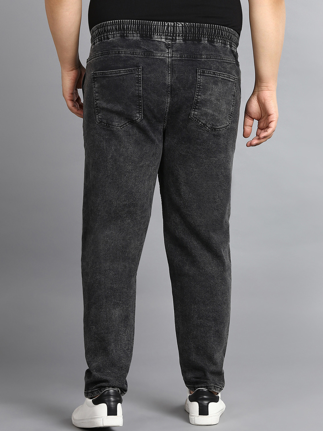 Image of Urbano Plus Jogger Fit Men Black Jeans